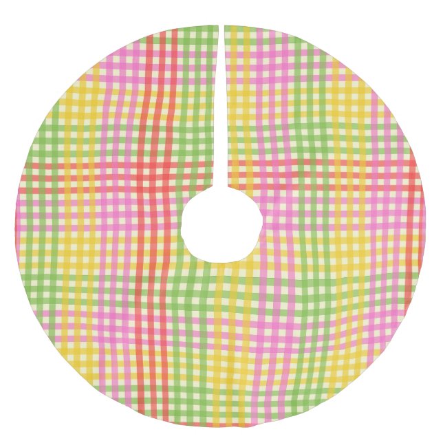 Falda Para El Árbol De Navidad De Poliéster Papel de envolvimiento JUICY STRIPE (Anverso)