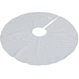 Falda Para El Árbol De Navidad De Poliéster Papel de regalo gris con patrón de Navidad moderno