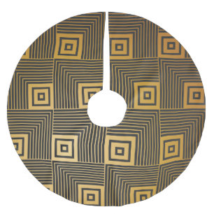 Falda Para El Árbol De Navidad De Poliéster Patrón de fondo de escritorio vintage Art Deco