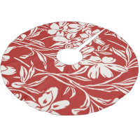 Patrón de ilustración floral abstracta roja elegan
