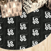 Patrón de logotipo blanco de la empresa personaliz