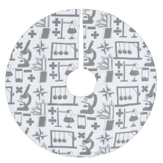 Falda Para El Árbol De Navidad De Poliéster Patrón de matemáticas de la geografía de la biolog