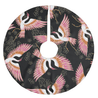 Falda Para El Árbol De Navidad De Poliéster Patrón de motivos de kimono japonés tradicional