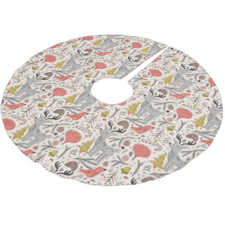 Falda Para El Árbol De Navidad De Poliéster patrón de navidades