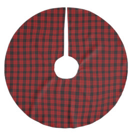 Falda Para El Árbol De Navidad De Poliéster Patrón de navidades a cuadros Red Buffalo Plaid