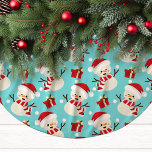 Falda Para El Árbol De Navidad De Poliéster Patrón de Navidades de vacaciones de invierno de S<br><div class="desc">Patrón de Navidades de vacaciones de invierno barnizados de poliéster de Snowman</div>