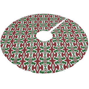 Falda Para El Árbol De Navidad De Poliéster Patrón de rayas de los Navidades trippy Squiggly R