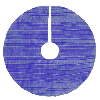 Falda Para El Árbol De Navidad De Poliéster Patrón de rayas púrpura con problemas de bonito