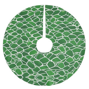 Falda Para El Árbol De Navidad De Poliéster Patrón de trama de tortuga