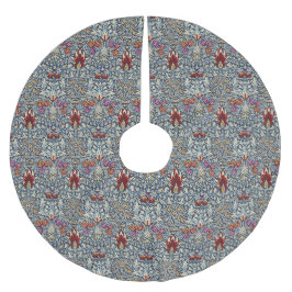 Falda Para El Árbol De Navidad De Poliéster Patrón Floral Índigo Vintage de William Morris