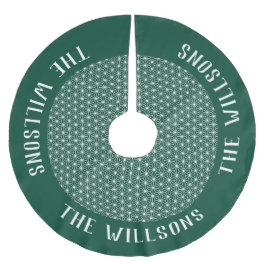 Falda Para El Árbol De Navidad De Poliéster Patrón japonés de kimono ASANOHA