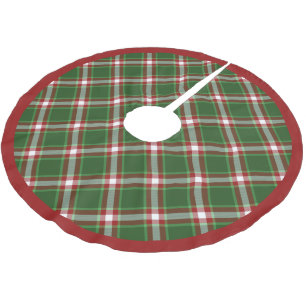 Falda Para El Árbol De Navidad De Poliéster Patrón rojo rojo rojo Guay rojo Lumberjack Replant