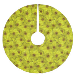 Falda Para El Árbol De Navidad De Poliéster Patrón sin soldadura de Shrubby Cinquefoil