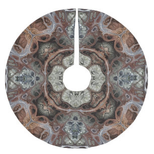 Falda Para El Árbol De Navidad De Poliéster Patrón vintage geométrico de Art Nouveau