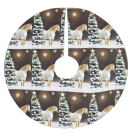 Falda Para El Árbol De Navidad De Poliéster Personalizable de falda de árbol de Navidad