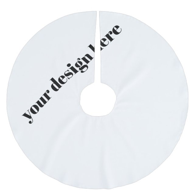 Falda Para El Árbol De Navidad De Poliéster Personalizado (Anverso)