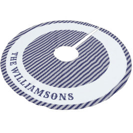 Falda Para El Árbol De Navidad De Poliéster personalizado familia nombre falda de árbol de nav