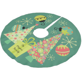 Falda Para El Árbol De Navidad De Poliéster Personalizado todo falda del árbol de navidad