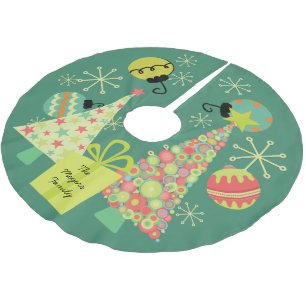 Falda Para El Árbol De Navidad De Poliéster Personalizado todo falda del árbol de navidad