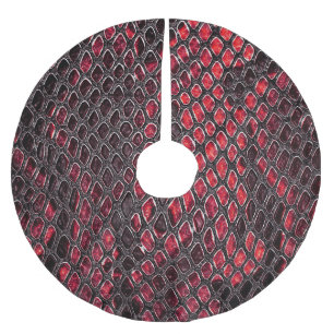 Falda Para El Árbol De Navidad De Poliéster Piel de serpiente: fondo abstracto.