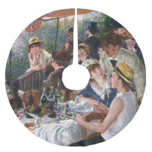 Falda Para El Árbol De Navidad De Poliéster Pierre-Auguste Renoir - Luncheon del Fiesta de Boa