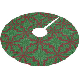 Falda Para El Árbol De Navidad De Poliéster Pine Mandala Garnet Tree Skirt