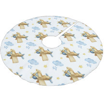 Primera acuarela azul de la Navidad del bebé