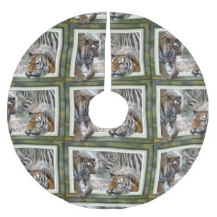 Falda Para El Árbol De Navidad De Poliéster Primitive Jungle Print Navidades