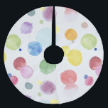 Falda Para El Árbol De Navidad De Poliéster Puntos de acuarela 1<br><div class="desc">Esta es una hermosa obra de arte digital. Los colores son vivos y claros. Es una pintura perfecta para tener en la pared.</div>