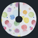 Falda Para El Árbol De Navidad De Poliéster Puntos de acuarela 1<br><div class="desc">Esta es una hermosa obra de arte digital. Los colores son vivos y claros. Es una pintura perfecta para tener en la pared.</div>