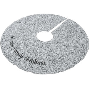Falda Para El Árbol De Navidad De Poliéster Purpurina plateada brilla negro blanco Personaliza