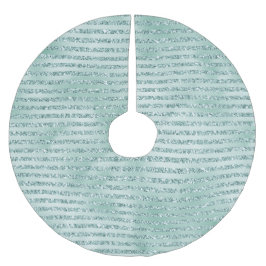 Falda Para El Árbol De Navidad De Poliéster Rayas Purpurinas de bonito