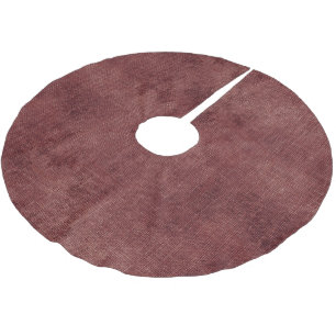 Falda Para El Árbol De Navidad De Poliéster Red Faux Linen profundo (aspecto de lino)