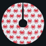 Falda Para El Árbol De Navidad De Poliéster Red Maryland Hardshell Crab Crustacean Beach<br><div class="desc">¡Ideal para las vacaciones! La falda del árbol de Navidad presenta un ilustracion original de un cangrejo rojo fuerte de la concha Maryland. Este diseño también está disponible en otros productos. ¿No ves lo que estás buscando? ¿Necesita ayuda con la personalización? Contacte con Rebecca para que tenga algo diseñado para...</div>