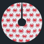 Falda Para El Árbol De Navidad De Poliéster Red Maryland Hardshell Crab Crustacean Beach<br><div class="desc">¡Ideal para las vacaciones! La falda del árbol de Navidad presenta un ilustracion original de un cangrejo rojo fuerte de la concha Maryland. Este diseño también está disponible en otros productos. ¿No ves lo que estás buscando? ¿Necesita ayuda con la personalización? Contacte con Rebecca para que tenga algo diseñado para...</div>