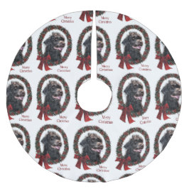 Falda Para El Árbol De Navidad De Poliéster Regalos de Navidades de Labradoodle