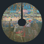 Falda Para El Árbol De Navidad De Poliéster Resumen de la pareja de Kandinsky Riding Colorful<br><div class="desc">Esta pintura colorida es una pieza inicial del artista abstracto Wassily Kandinsky,  llamada Pareja Riding,  1906</div>