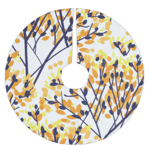 Falda Para El Árbol De Navidad De Poliéster Resumen del patrón moderno del árbol de otoño