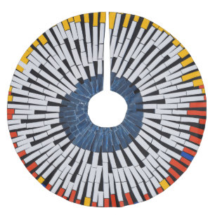 Falda Para El Árbol De Navidad De Poliéster Resumen en cinta: arranque