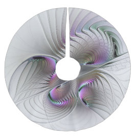 Falda Para El Árbol De Navidad De Poliéster Resumen moderno Shy Fantasía Figura Arte Fractal