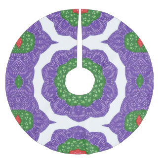 Falda Para El Árbol De Navidad De Poliéster Resumen Navidades del Kaleidoscope Bolas de la fal