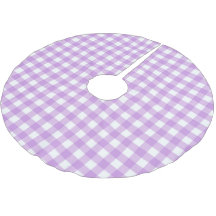 Retro Lilac Gingham Plaid Checered