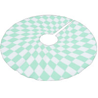 Retro Pastel Mint Warped Checks Dorm Checkered