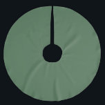 Falda Para El Árbol De Navidad De Poliéster Retro verde saturado profundo oscuro de vintage<br><div class="desc">Vintage profundo oscuro saturado de verde. El verde perfecto para las vacaciones.</div>