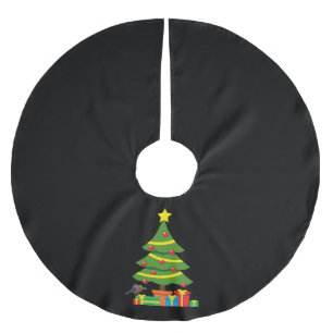 Falda Para El Árbol De Navidad De Poliéster Robin Y Los Coloridos Presentes Bajo El Árbol De N