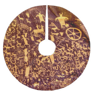 Falda Para El Árbol De Navidad De Poliéster Rock American Indian Utah