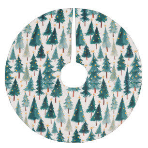 Falda Para El Árbol De Navidad De Poliéster Rústica falda de árbol de pino de vacaciones