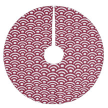 Seigaiha, olas, japonés, burdeos y blanco