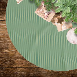 Falda Para El Árbol De Navidad De Poliéster Sencillo degradado verde de salvia de oliva de épo