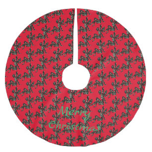 Falda Para El Árbol De Navidad De Poliéster Silhouette de hadas Thunder_Cove